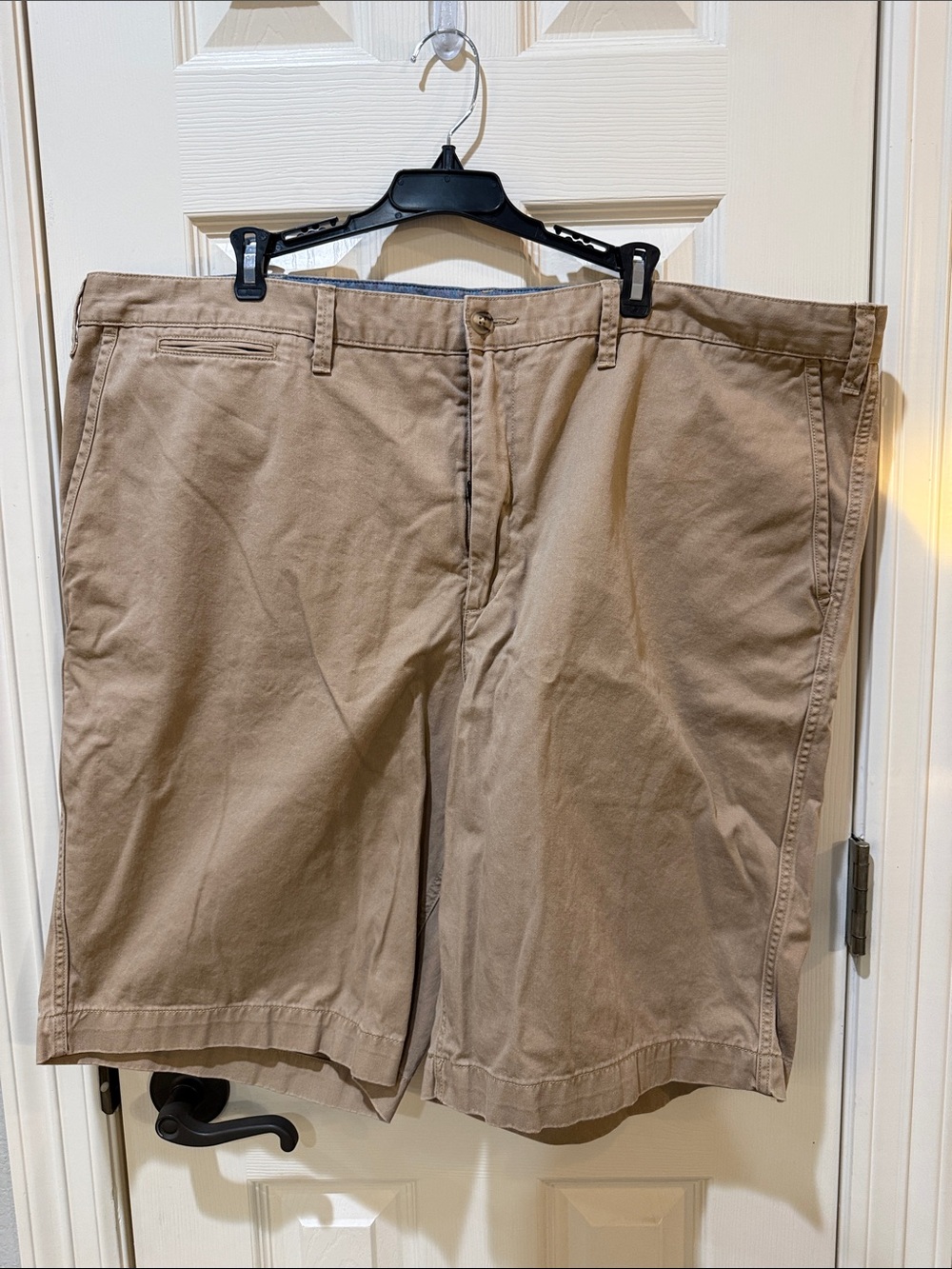 Polo by Ralph Lauren Khaki Flat-Front Cotton Shorts